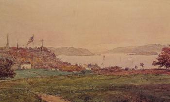 傑西裴 弗朗西斯 尅羅普賽 Looking North on the Hudson 傑西裴 弗朗西斯 尅羅普賽 Looking North on the Hudson